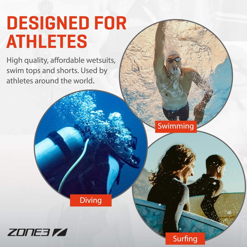 ZONE3 Neoprene Buoyancy Shorts 'Premium' Aerodome Elite 5/3mm (Black/Red, Small) - Image 5